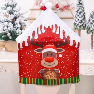 Christmas Cartoon Chair Cover Christmas Home Decoration(Christmas Elk)