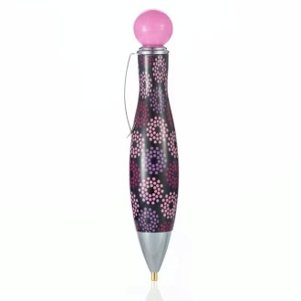 Bowling Style 5D Diamonds Painting Pens Single Head Point Drill Pen(Pink)