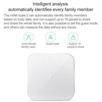 Original Xiaomi Bluetooth 5.0 Smart Wireless Weight Scale Health Analyzer(White)