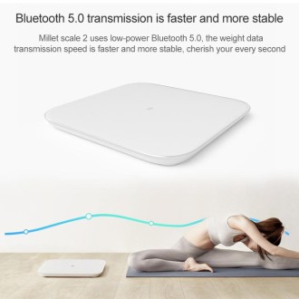 Original Xiaomi Bluetooth 5.0 Smart Wireless Weight Scale Health Analyzer(White)