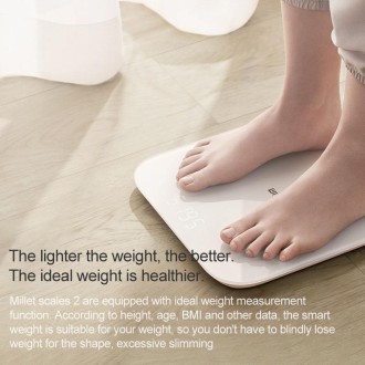 Original Xiaomi Bluetooth 5.0 Smart Wireless Weight Scale Health Analyzer(White)