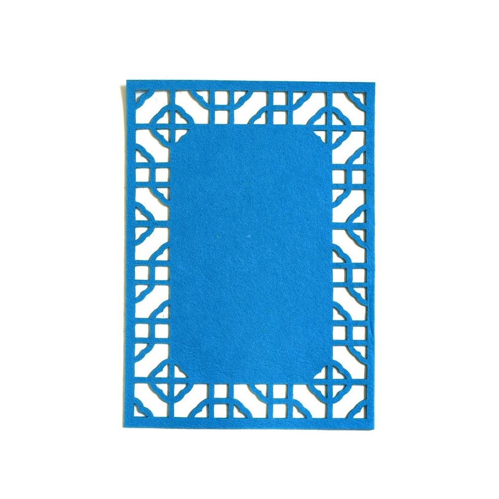 School Stereo Colorful Thick Non-woven Background Pad Decoration Materials, Size: 40x28cm(Blue)