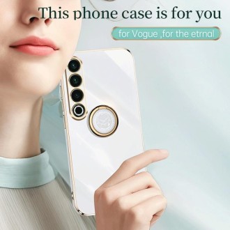 For Meizu 20 Pro 5G XINLI Straight Edge 6D Electroplate TPU Phone Case with Ring Holder(Mint Green)