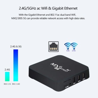 MXQ Pro 4K TV Box Rockchip RK3228A Quad Core CPU Android 7.1, 1GB+8GB wtih Remote Control, AU Plug