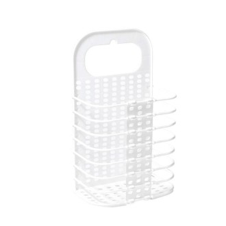 Household Bathroom Wall-Mounted Perforation-Free Folding Dirty Clothes Basket Toy Storage Basket(White)