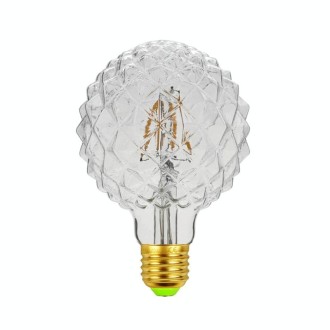 E27 Screw Port LED Vintage Light Shaped Decorative Illumination Bulb, Style: G95 Outer Pineapple Transparent(220V 4W 2700K)