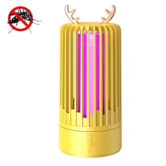 Household Photocatalyst Mosquito Killer Interior USB Mute Shock Mosquito Lamp(Lemon Yellow)