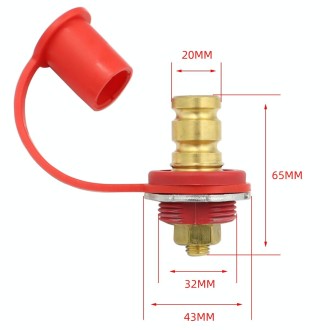 1 Pair Car 20mm Stud Battery Charger Binding Post