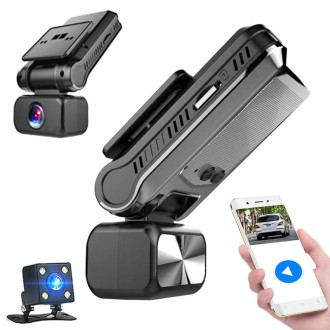 2K Dual Camera HD Night Vision WiFi Car Dash Cam Driving Recorder