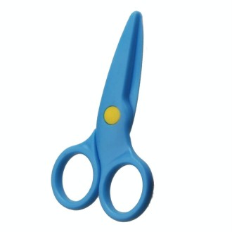 4pcs Mini Cute Safety Plastic Scissors Children Handmade Paper Cutting Tools(Blue)