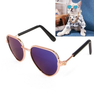 Creative Pet Accessories Dog Cat Polarized Light Sunglasses(Dazzling blue)