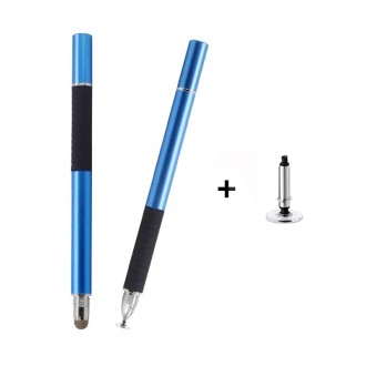 AT-31 Conductive Cloth Head + Precision Sucker Capacitive Pen Head 2-in-1 Handwriting Stylus with 1 Pen Head(Dark Blue)