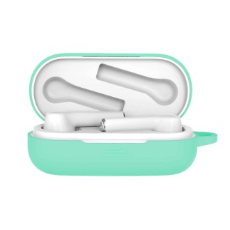 Bluetooth Earphone Silicone Protective Case for Huawei Honor FlyPods 3(Mint Green)