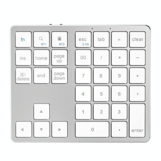 K-35 Computer Laptop Keyboard 35-Keys Tablet Accessories Bluetooth Keypad(Silver)