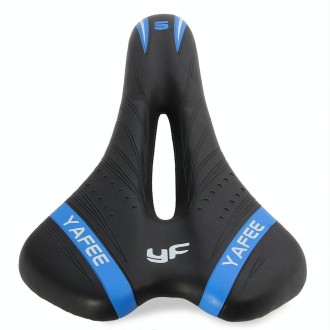 YAFEE Saddle Bicycle Seat Cushion Mountain Bike Seat Bicycle Seat Riding Accessories(Blue)