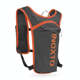 INOXTO 591 5L Multifunctional Marathon Outdoor Chest Hydration Backpack(Deep Gray and Orange)