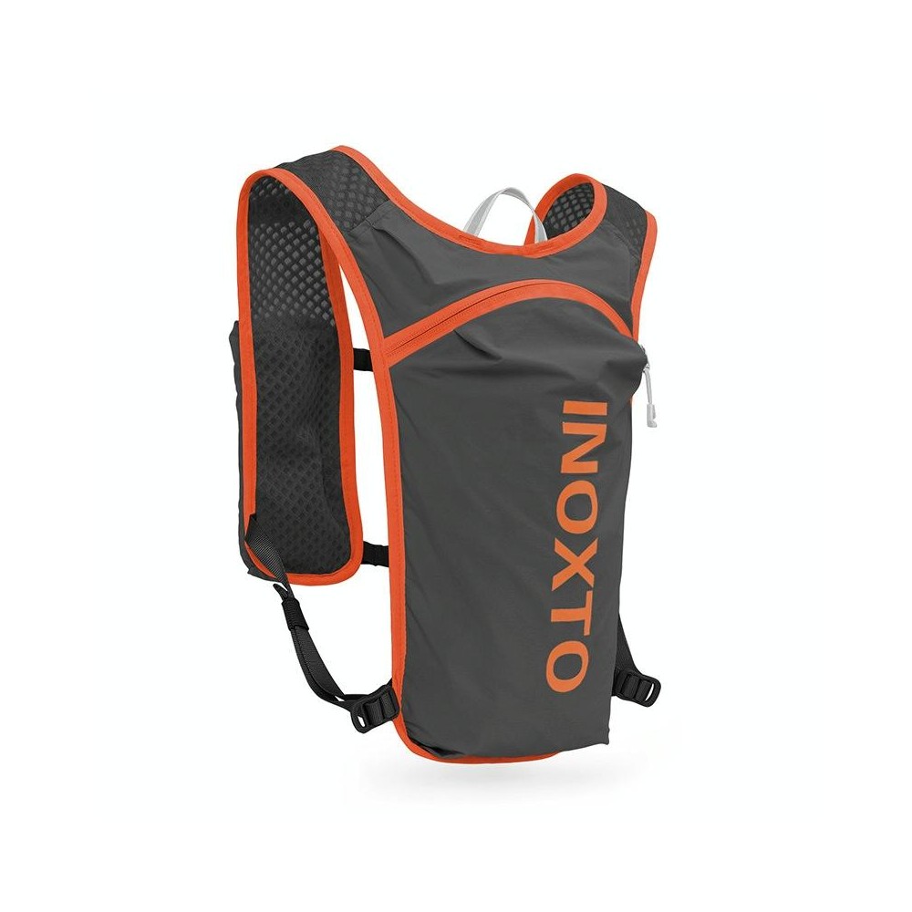 INOXTO 591 5L Multifunctional Marathon Outdoor Chest Hydration Backpack(Deep Gray and Orange)