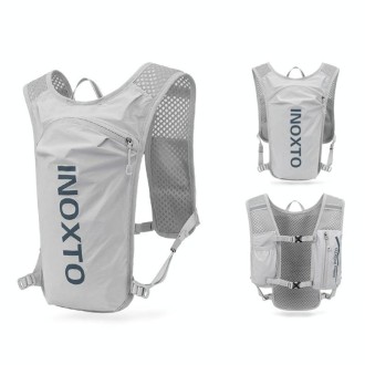 INOXTO 591 5L Multifunctional Marathon Outdoor Chest Hydration Backpack(Deep Gray and Orange)