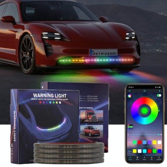 Car Phantom Daytime Running Lights LED Streamer Warning Turning Lights, Length: AR12-120cm APP+RF Model