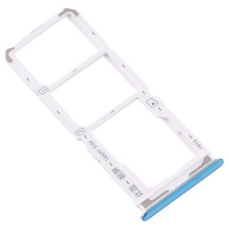 For Vivo  Y7s SIM Card Tray + SIM Card Tray + Micro SD Card Tray (Blue)