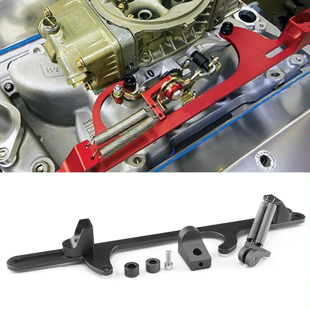 Car Modification Accessories Aluminum Alloy 4500 Series Cable Base Throttle Bracket Throttle Valve Cable(Black)