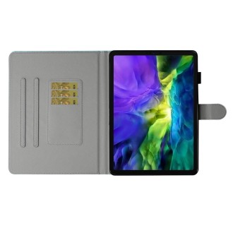 For iPad Pro 11 inch (2020) Colored Drawing Pattern Horizontal Flip PU Leather Tablet Case with Holder & Card Slot & Sleep / Wak