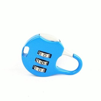 2 PCS Mini Password Small Padlock Luggage Lock Digital Password Lock(Blue)