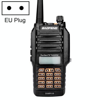 BaoFeng BF-UV9Rplus 8W Waterproof Dual Band Radio Handheld Antenna Walkie Talkie, EU Plug