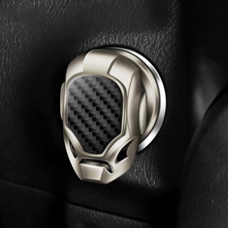 Car Engine Start Key Push Button Protective Cover (Gun Metal)