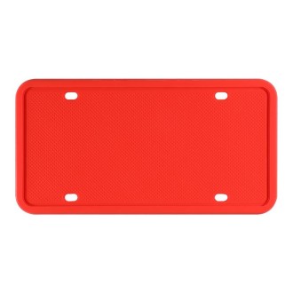 2 Sets Waterproof Rustproof Non-damaging Car Paint Silicone License Plate Frame, Specification: US Red