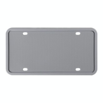 2 Sets Waterproof Rustproof Non-damaging Car Paint Silicone License Plate Frame, Specification: US Gray