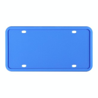 2 Sets Waterproof Rustproof Non-damaging Car Paint Silicone License Plate Frame, Specification: US Blue