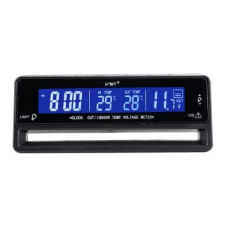 Car Digital Display Clock Luminous Electronic Thermometer Voltmeter(TS-7010V)