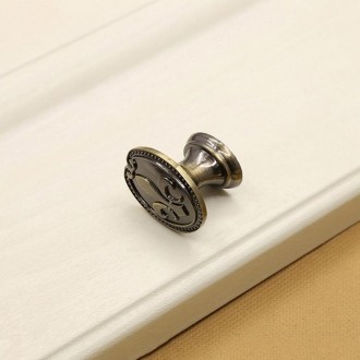 34mm 2806 Green Bronze Cabinet Wardrobe Door Drawer Vintage Zinc Alloy Solid Single Hole Handle