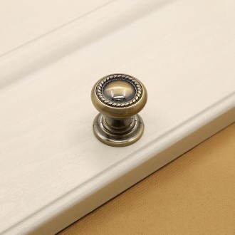 30mm 266 Green Bronze Cabinet Wardrobe Door Drawer Vintage Zinc Alloy Solid Single Hole Handle