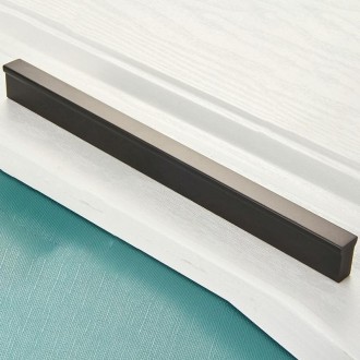 2778-160 Modern Simple Cabinet Door Handle Drawer Wardrobe Handle (Black)