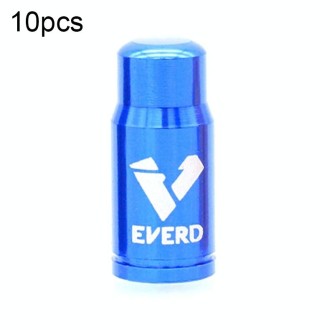 10 PCS EVERD ZH419 Mountain Road Bike Aluminum Alloy Air Mouth Cap Car Tire Dust Door Cover, Colour: Presta (Blue)