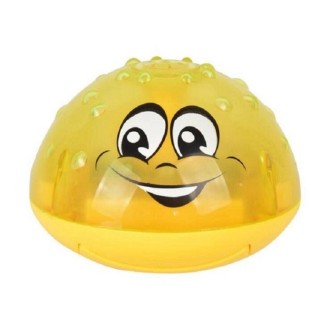 Yellow Baby Bathroom Play Water Bath Toy Children Electric Induction Sprinkler Ball with Light & Music