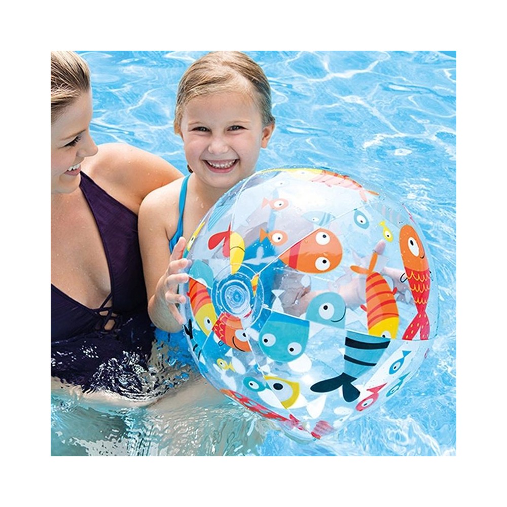 Children Early Education Swimming and Water Toys Inflatable Beach Ball Color Random Delivery