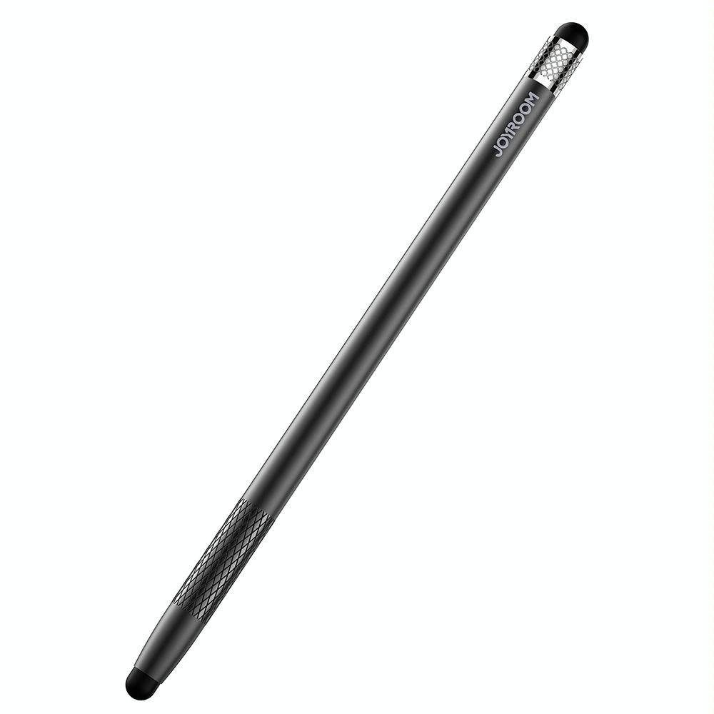 JOYROOM JR-DR01 Universal Dual-head Replaceable Silicone Tips Passive Tablet Stylus Pen (Black)