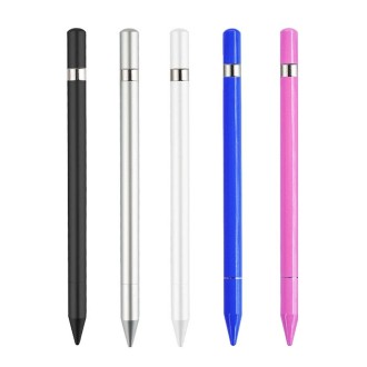 AT-26 2 in 1 Mobile Phone Touch Screen Capacitive Pen Writing Pen with 1 Pen Tip(Pink)