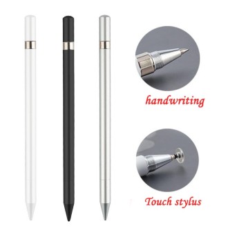 AT-26 2 in 1 Mobile Phone Touch Screen Capacitive Pen Writing Pen with 1 Pen Tip(Pink)