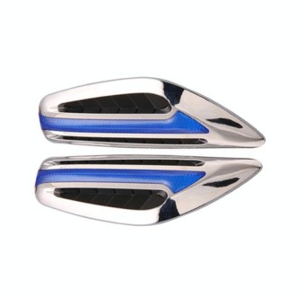 2pcs Car Fender Blade Dynamic Side Marker Lights 12V LED High Bright Daytime Running Lights(Blue)