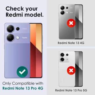 For Xiaomi Redmi Note 13 Pro 4G NORTHJO Camera LensCD Vein Metal Ring Tempered Glass Film(Silver)