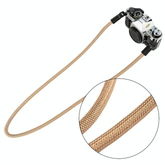 Climbing Rope Camera Strap SLR Camera Retro Wearable Shoulder Strap(Light Brown)