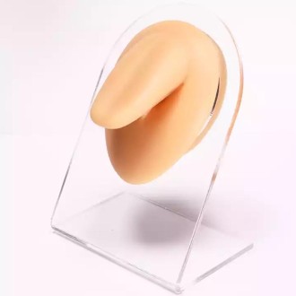 Simulation Facial Features Silicone Model Practice Display Props, Style:Tongue(Flesh Color)