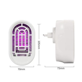 906 Portable Electric Shock Photocatalyst Mosquito Killer Lamp, Plug Specifications: US Plug(Icon White)