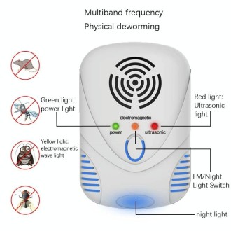 DC-9001 Household Electronic Mouse Repeller, Specification: EU Plug(White)