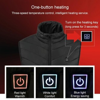 USB Heated Smart Constant Temperature Hooded Warm Coat for Men and Women (Color:Dark Blue Size:S)