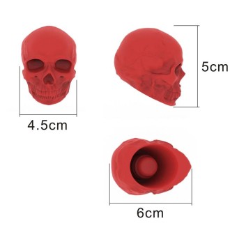 Skull Silicone Leak-Proof Fresh-Keeping Wine Stopper(Black)